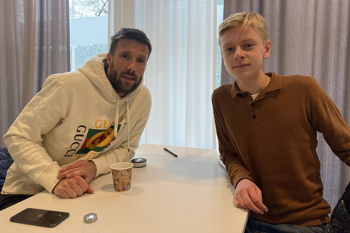 Mattias Bjärsmyr och Albin Widing på Kamratgården