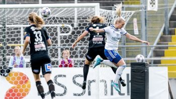 IFK Norrköpings Lovisa Gustafsson under en match i Elitettan 2022