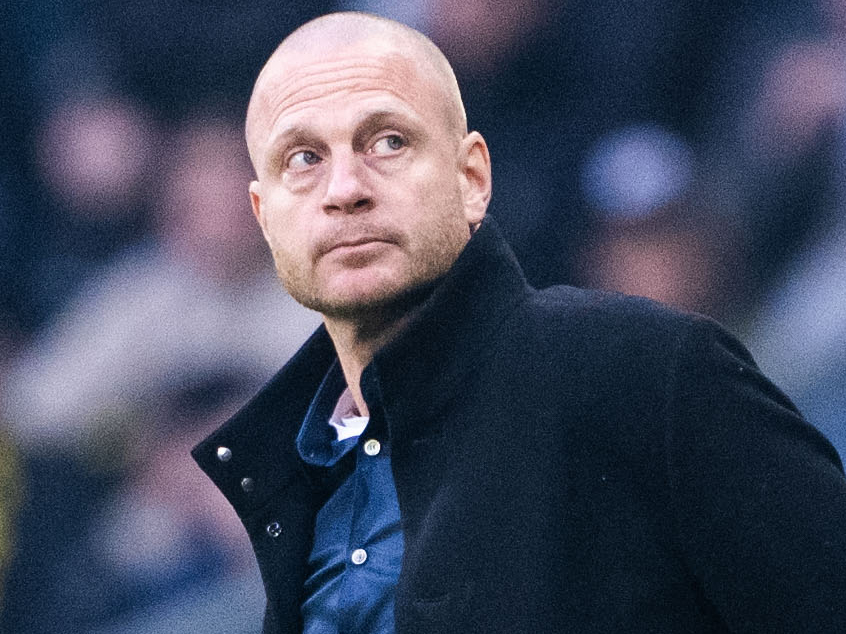 Andreas Brännström under fotbollsmatchen i Allsvenskan mellan AIK och IFK Norrköping den 10 april 2023