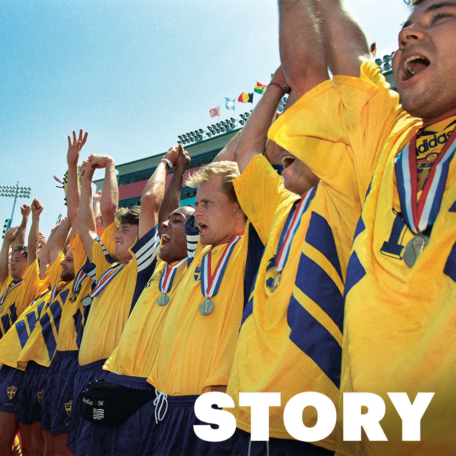 Reportage om Sveriges VM-succé 1994