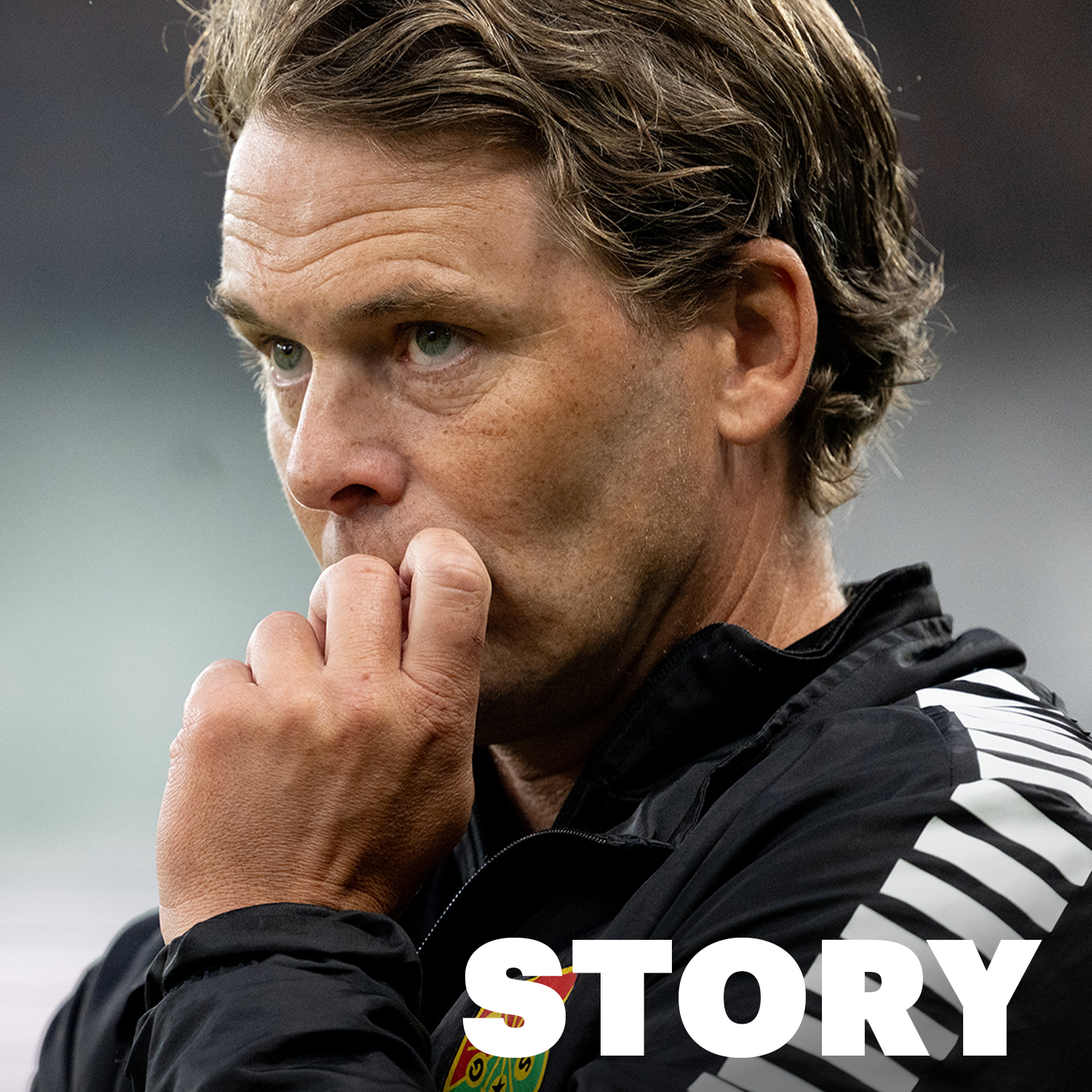 Gais tränare Fidde Holmberg porträtteras av Offside