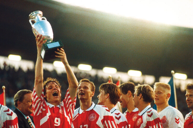 Danmark firar guldet i EM 1992
