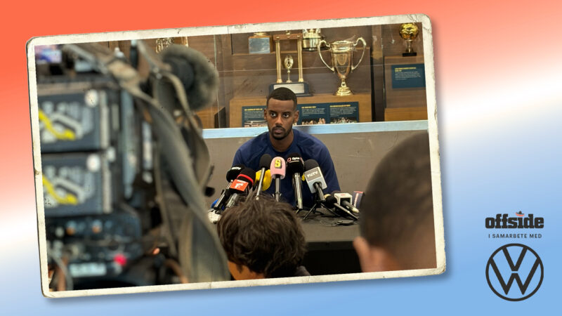Alexander Isak inför Sverige-Japan