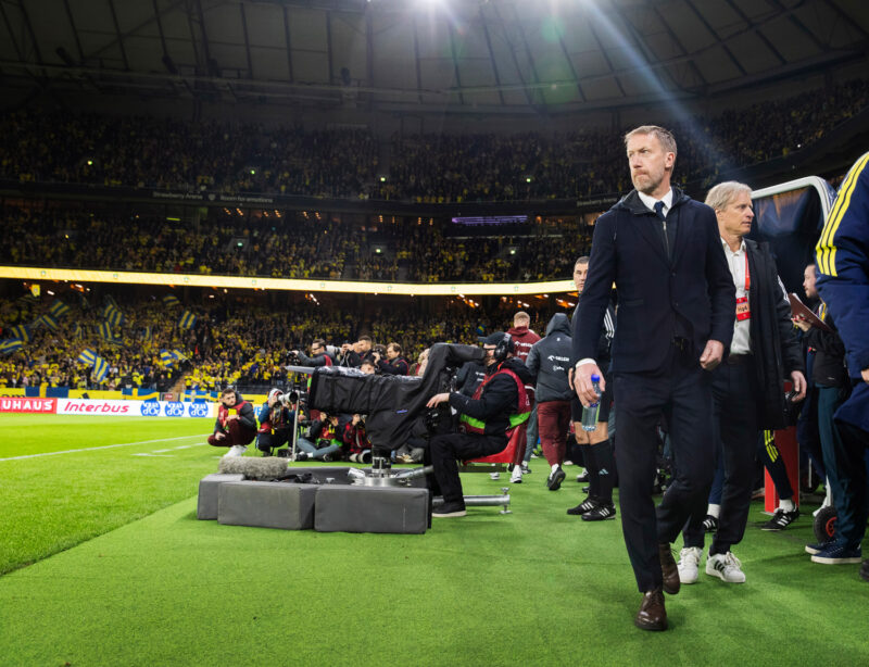 Förbundskaptenen Graham Potter inför Sverige-Polen på Strawberry Arena