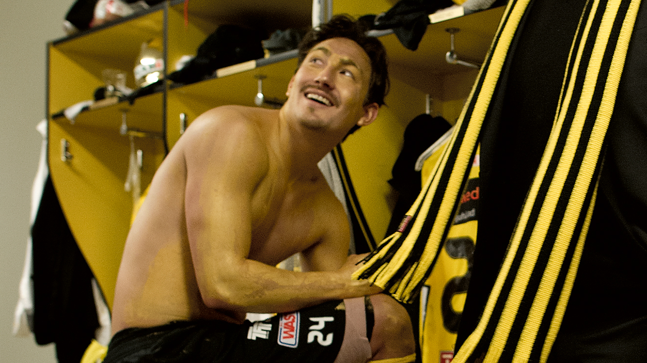 Stefan Ishizaki efter SM-guldet med Elfsborg 2012